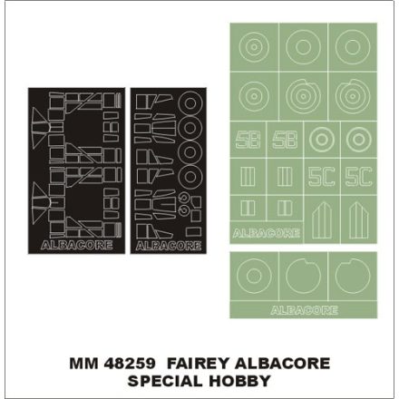 Montex Fairey Albacore (Special Hobby) maszkoló