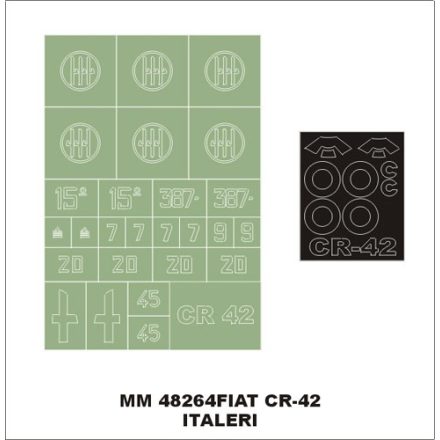 Montex FIAT CR42 (Italeri) maszkoló