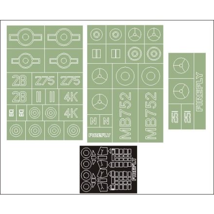 Montex Fairey Firefly (AZ MODELS) maszkoló