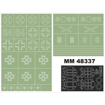 Montex Bf 109E (AIRFIX) maszkoló