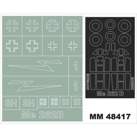 Montex Me-262B-1a (HOBBY BOSS) maszkoló