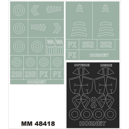 Montex DH HORNET (TRUMPETER) maszkoló