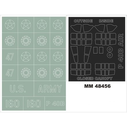 Montex P-40B (AIRFIX) maszkoló