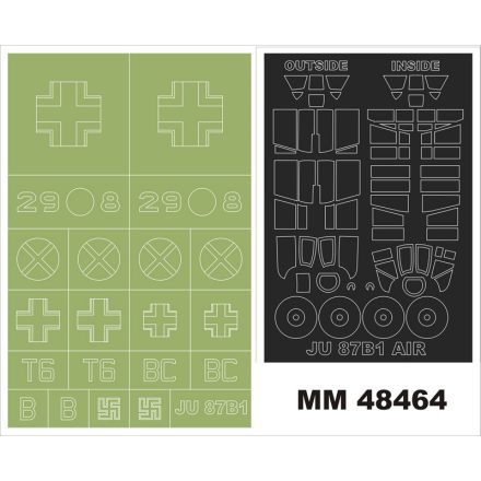 Montex Ju 87B-1 (AIRFIX) maszkoló