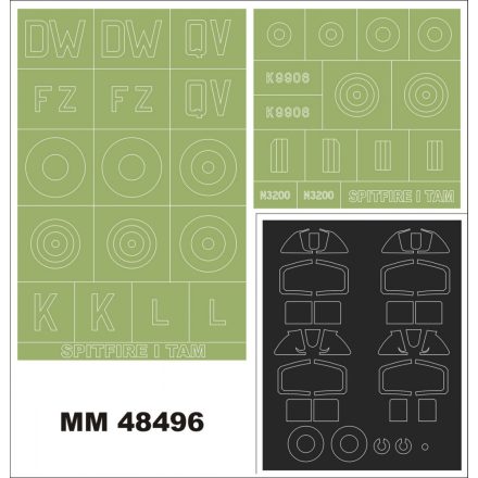 Montex Spitfire Mk.I (TAMIYA) maszkoló