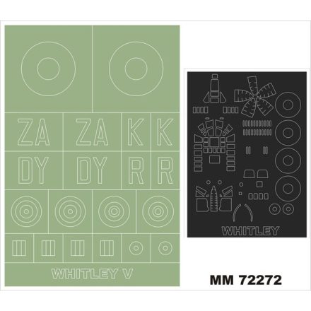Montex A.W. Whitley Mk.V (AIRFIX) maszkoló