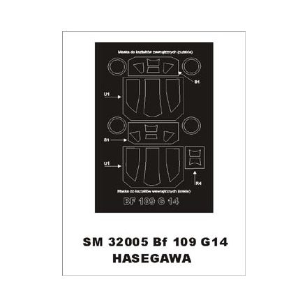 Montex Me-109 G-14 (HASEGAWA) maszkoló