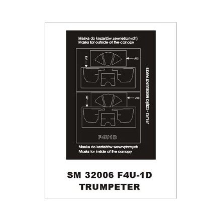 Montex F4U-1D Corsair (TRUMPETER) maszkoló