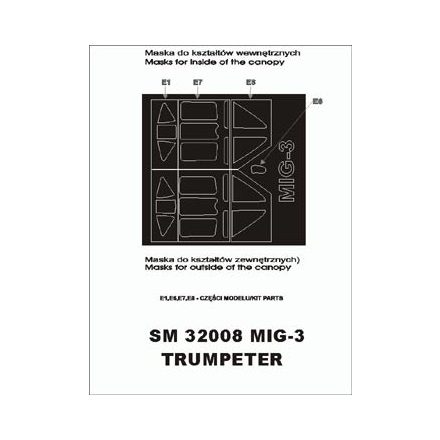 Montex MiG- 3 (Trumpeter) maszkoló