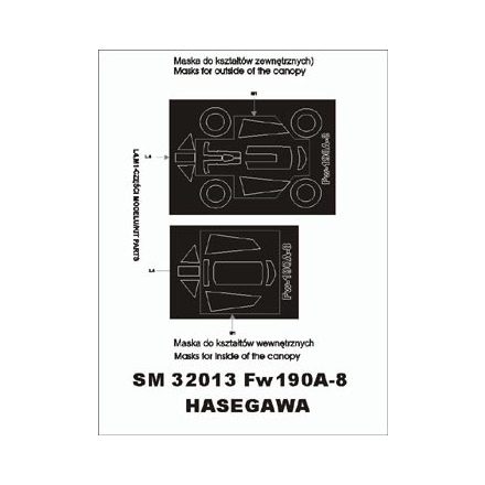 Montex Fw 190 A - 8 (Hasegawa) maszkoló