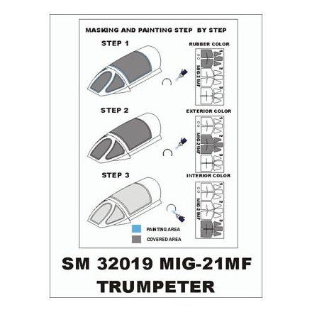 Montex MiG-21MF (Trumpeter) maszkoló