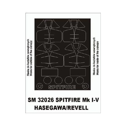 Montex Spitfire Mk I-V (Revell, Hasegawa) maszkoló