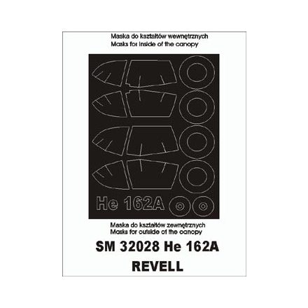 Montex He-162 (Revell) maszkoló