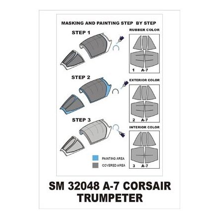 Montex A-7 Corsair (Trumpeter) maszkoló