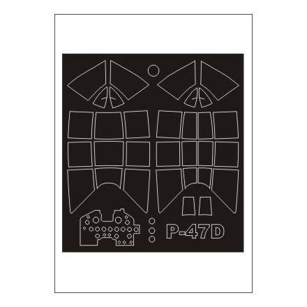 Montex P-47D RAZORBACK (TRUMPETER) maszkoló