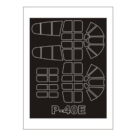 Montex P-40E (HASEGAWA) maszkoló