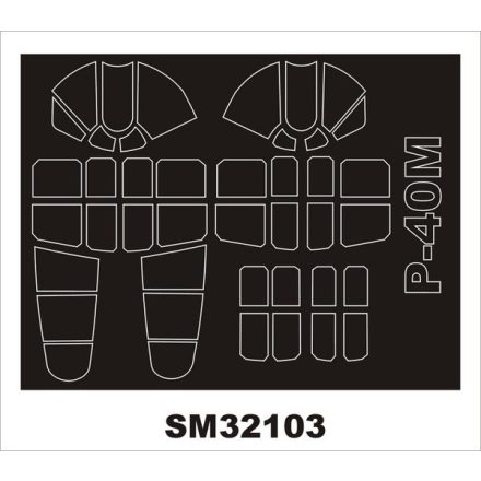 Montex P-40M (HASEGAWA) maszkoló