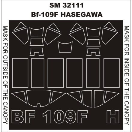 Montex Bf 109F (Hasegawa) maszkoló