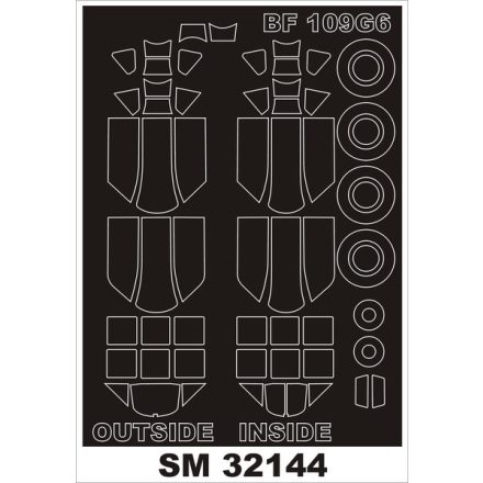 Montex Bf 109G-6 (REVELL) maszkoló