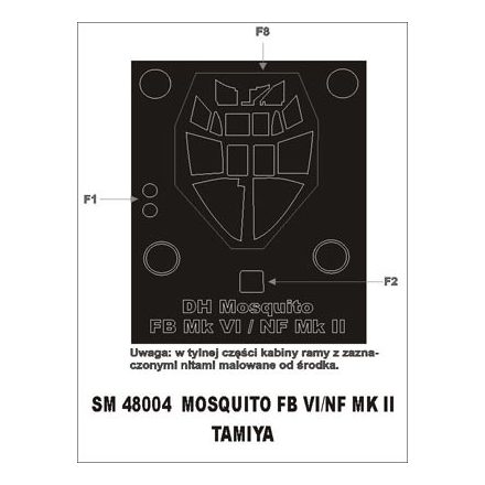 Montex Mosquito FBVI/NF MkII (Tamiya) maszkoló