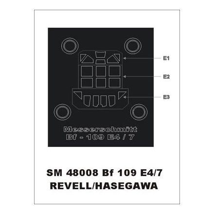 Montex Bf-109 E4/7 (Revell) maszkoló