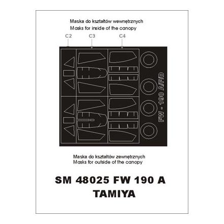 Montex Fw-190 A-3 (Tamiya) maszkoló