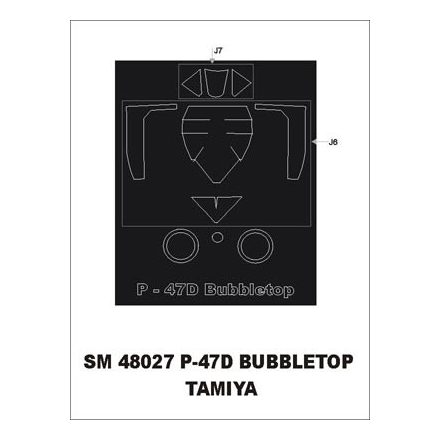 Montex P-47 D Bubbletop (TAMIYA) maszkoló