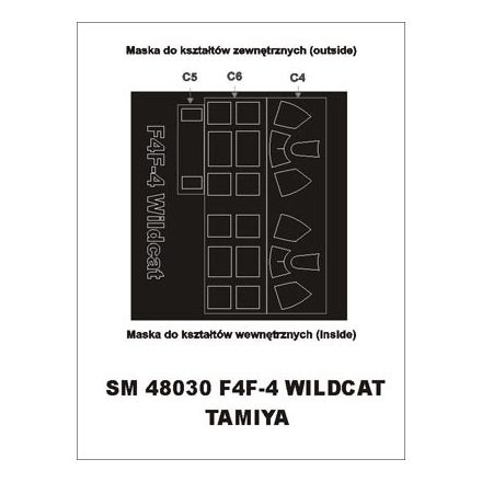 Montex F4F-4 Wildcat (Tamiya) maszkoló