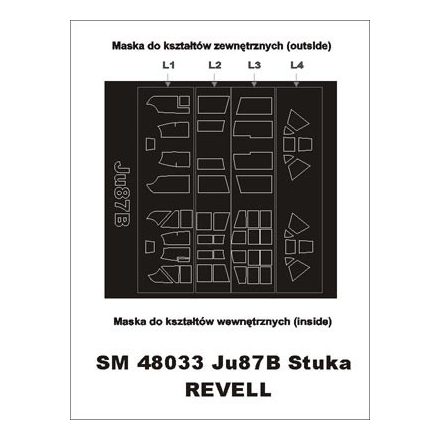 Montex Ju 87 B (Revell) maszkoló