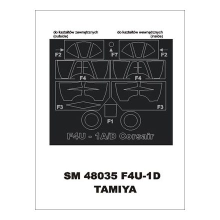 Montex F4U-1D (TAMIYA) maszkoló