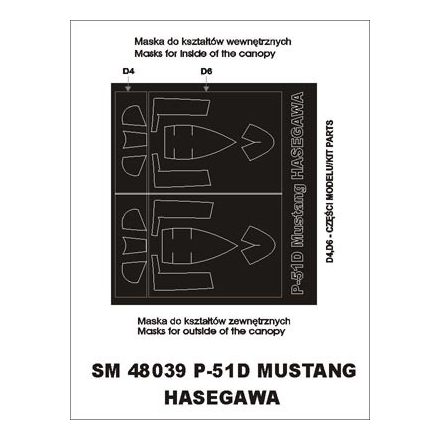 Montex P-51 D Mustang (Hasegawa) maszkoló