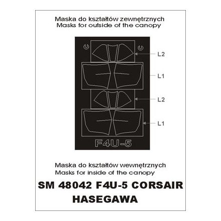 Montex F4 U-5 Corsair (Hasegawa) maszkoló