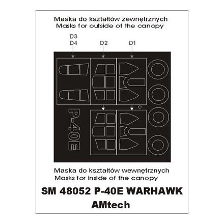 Montex P 40 E Warhawk (AMtech) maszkoló