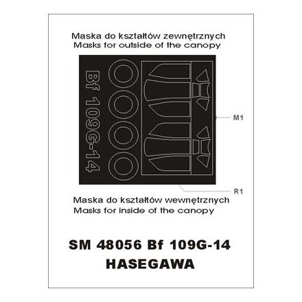 Montex Bf 109G-14 (Hasegawa) maszkoló