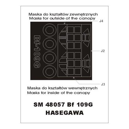 Montex Bf 109G-2 (Hasegawa) maszkoló