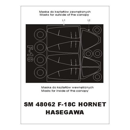 Montex F-18 Hornet (Hasegawa) maszkoló