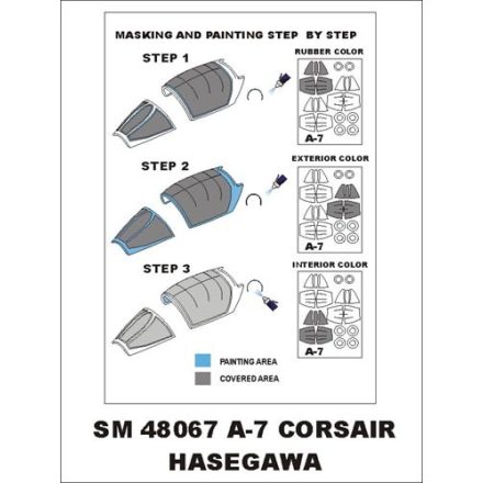 Montex A-7 Corsair (Hasegawa) maszkoló