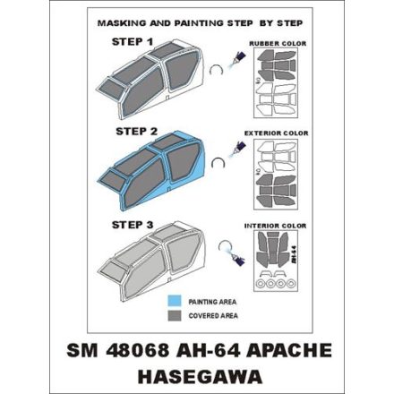 Montex AH64 Apache (Hasegawa) maszkoló