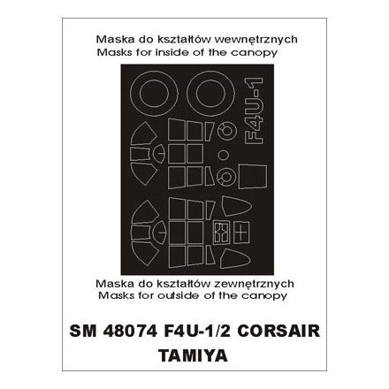 Montex F4U1 Corsair (Tamiya) maszkoló