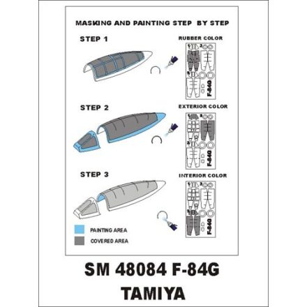 Montex F-84G (Tamiya) maszkoló