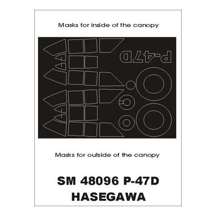 Montex P-47D Razorback (Hasegawa) maszkoló