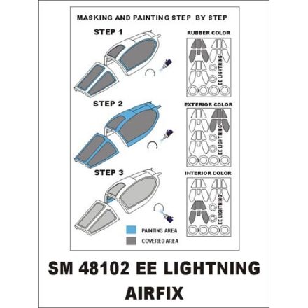 Montex BAC Lightning (Airfix) maszkoló