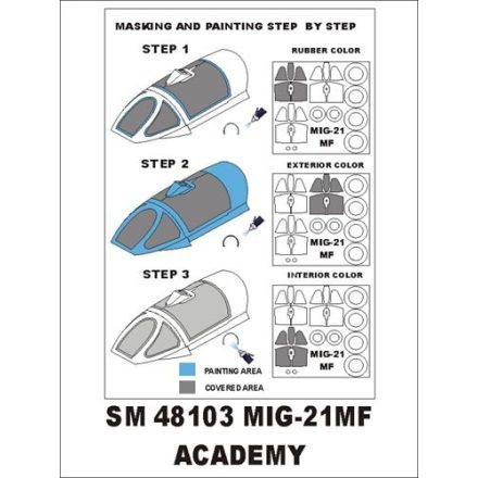 Montex Mig-21MF (Academy) maszkoló