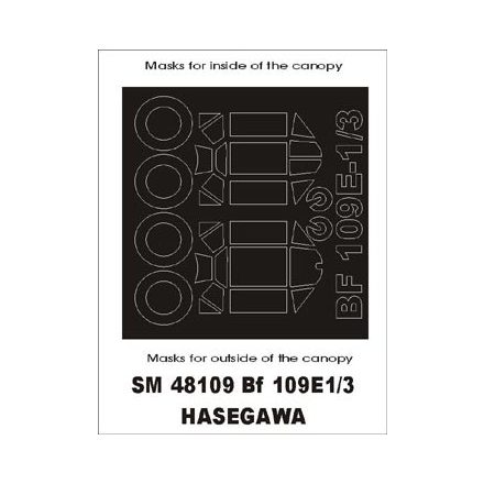 Montex Bf 109E-3 (Hasegawa) maszkoló