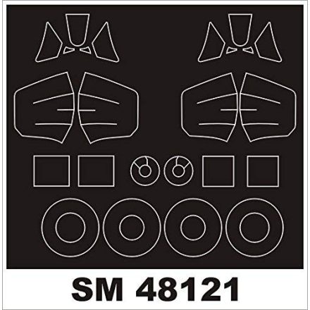 Montex Spitfire Mk.VIII (ICM) maszkoló