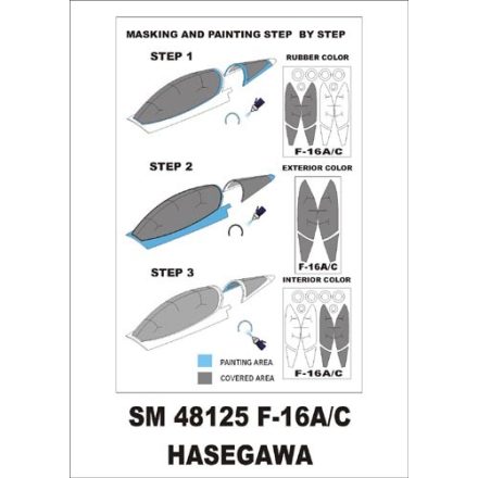 Montex F-16A/C (Hasegawa) maszkoló