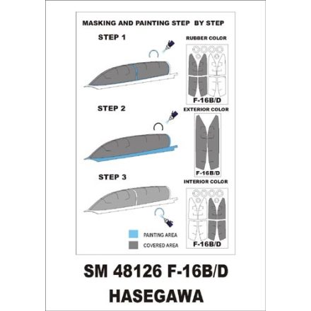 Montex F-16B/D (Hasegawa) maszkoló