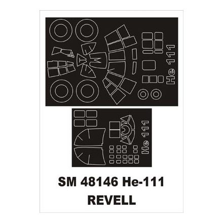 Montex He 111 (Revell) maszkoló