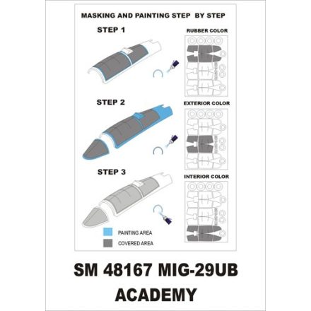 Montex Mig-29UB (Academy) maszkoló