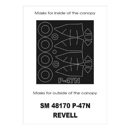 Montex P-47N (Revell) maszkoló